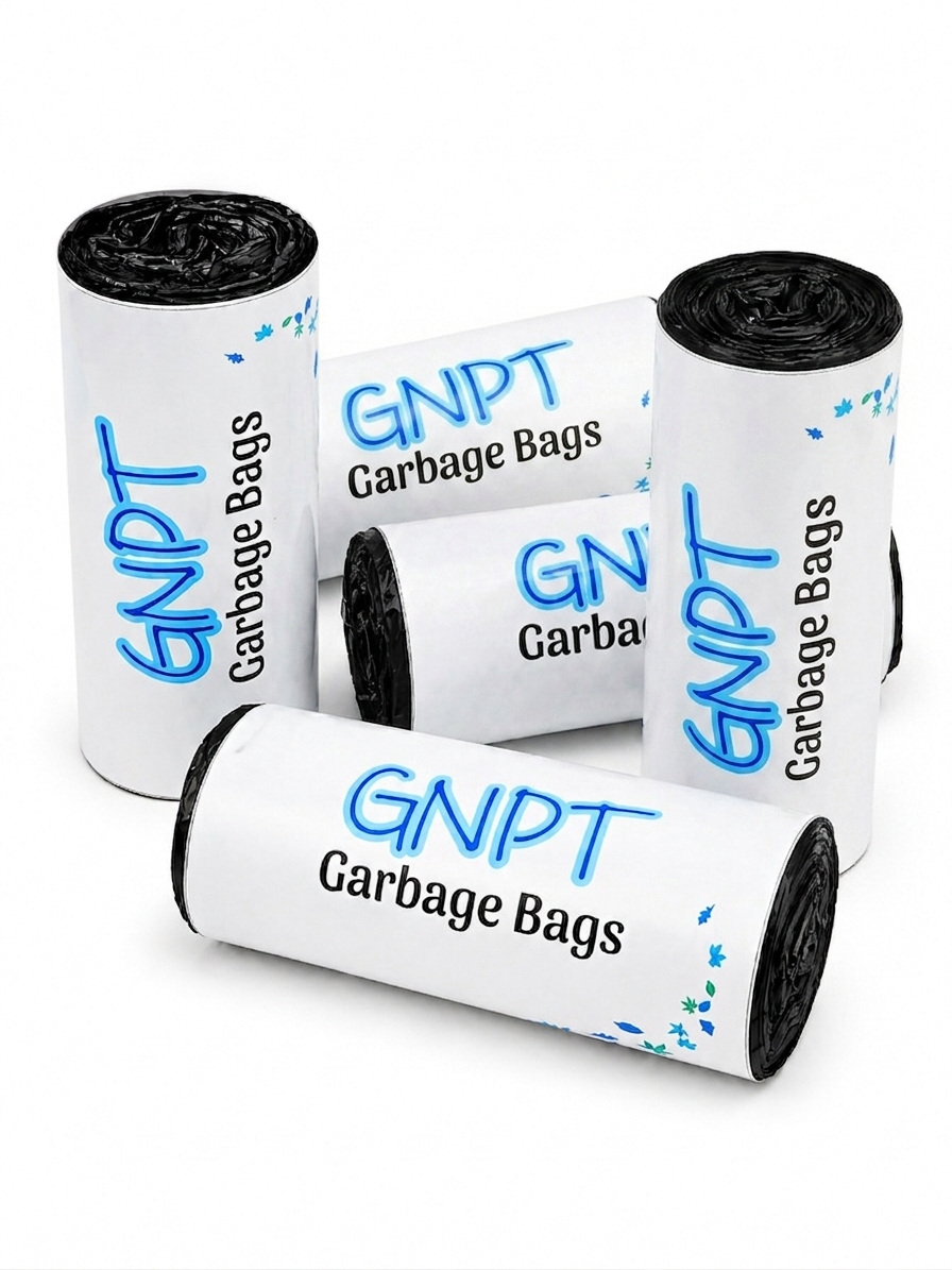 GNPT Garbage Bags Pack of 5 Rolls 150 PCS | Heavy Duty Trash Bags