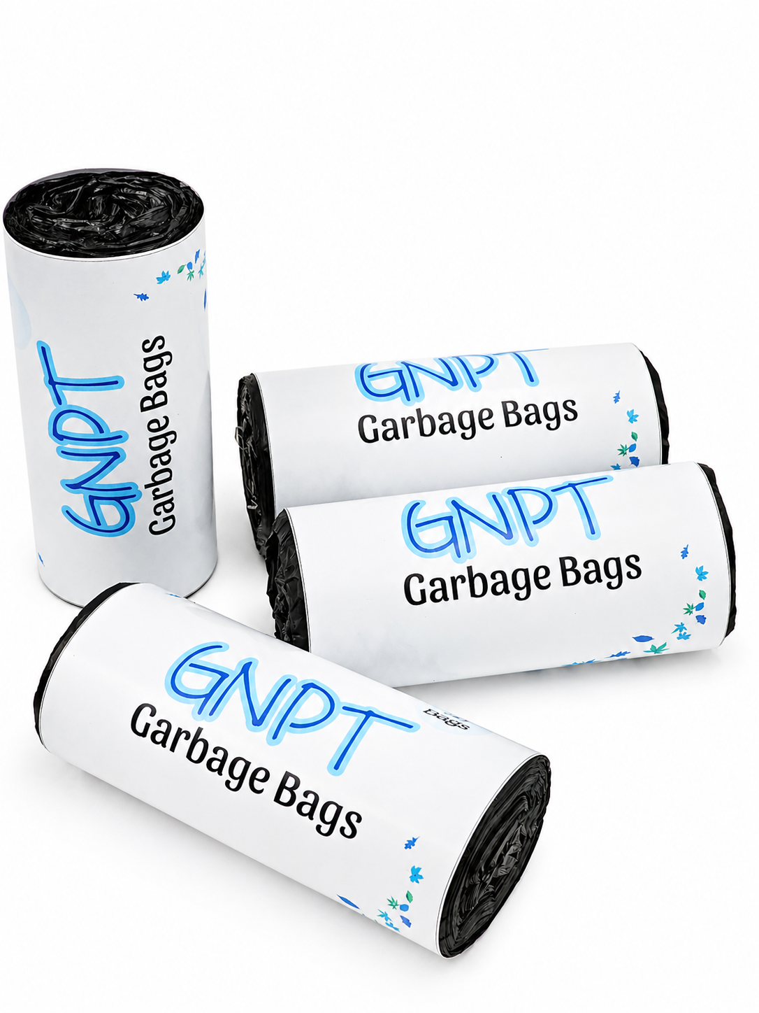 GNPT Garbage Bags Pack of 4 Rolls 120 PCS | Heavy Duty Trash Bags