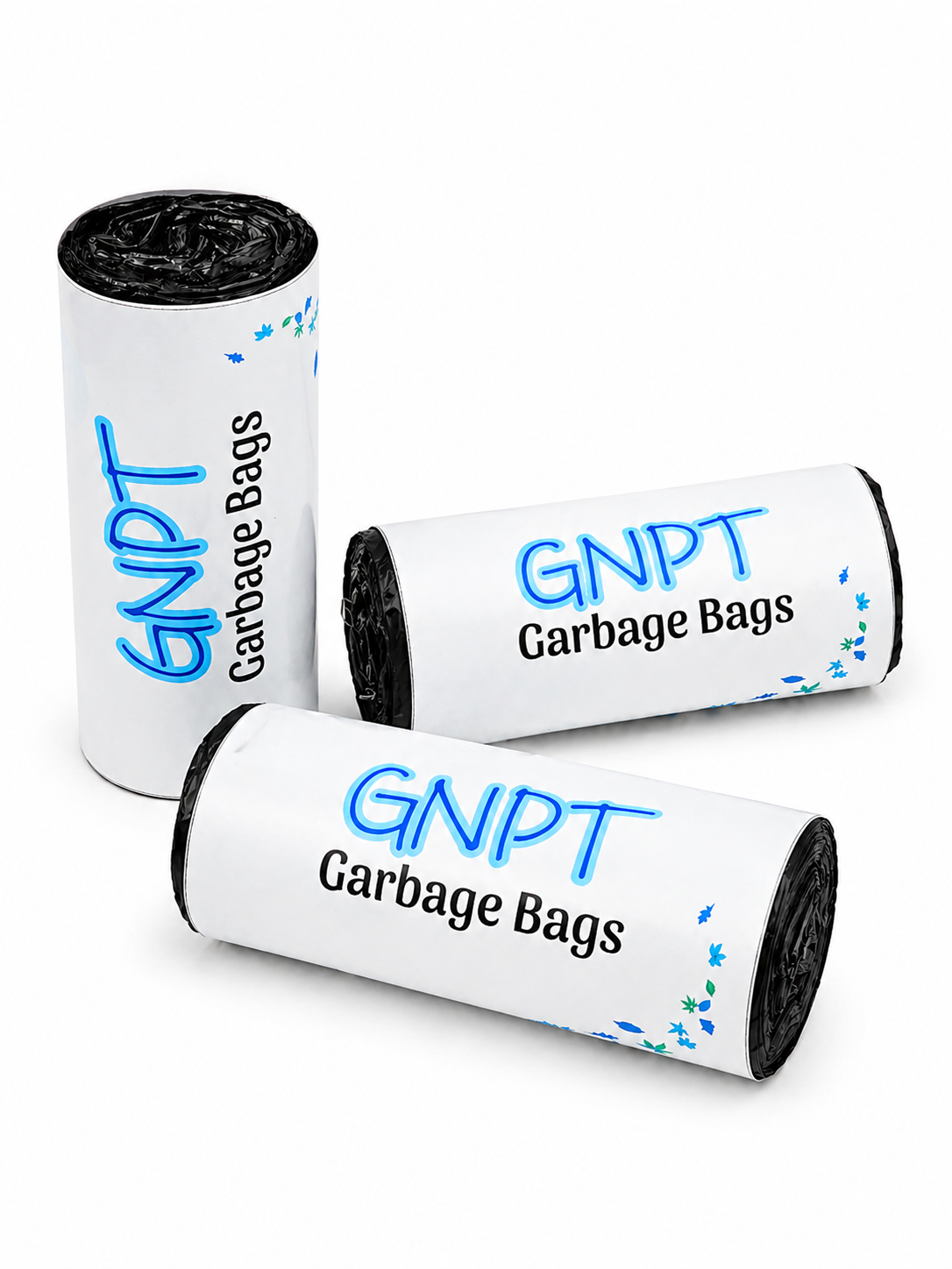 GNPT Garbage Bags Pack of 3 Rolls 90 PCS | Heavy Duty Trash Bags